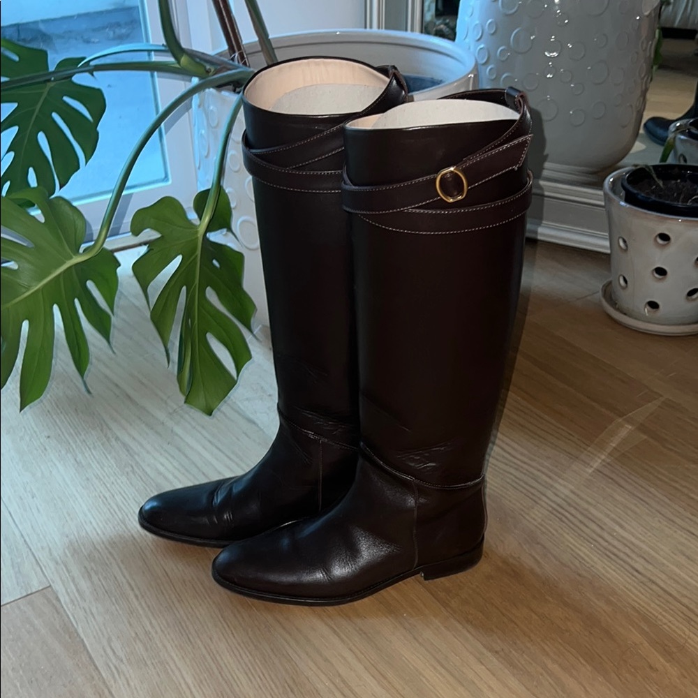 Banana Republic Brown Knee-High Leather Boots